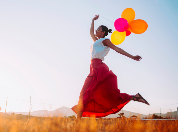 Woman-Balloons Woman Balloons